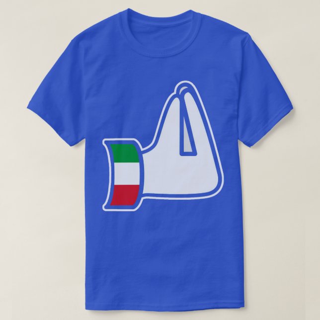 Italienische Hand Gesture Italia Italiano T-Shirt (Design vorne)