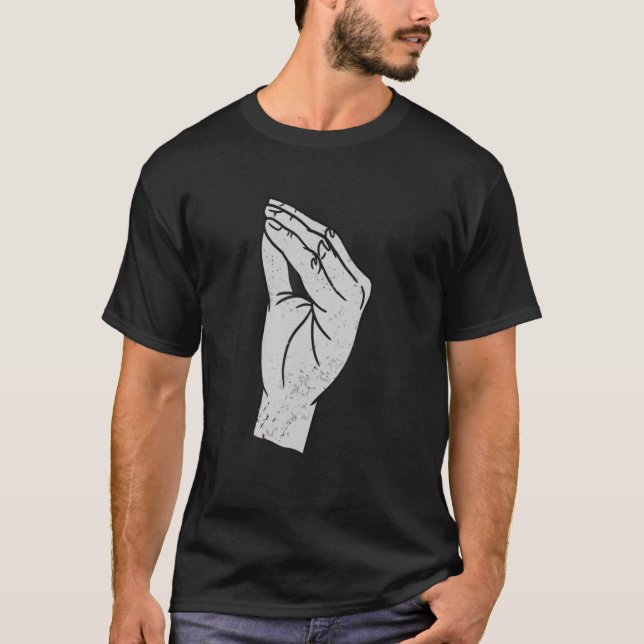 Italienische Handgesture Roots Italia T-Shirt (Vorderseite)