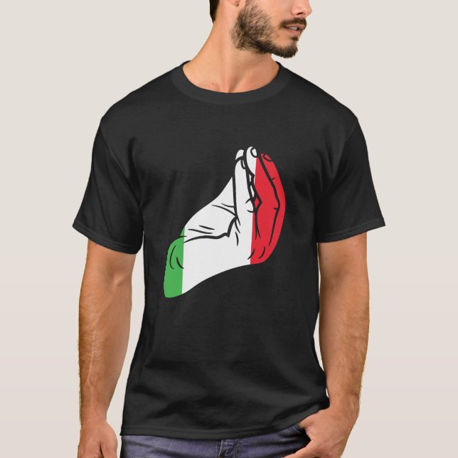 Italienische Handzeichen - Geschenk für jeden Ital T-Shirt (Vorderseite)