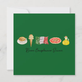 Italienische Happy Birthday Card, Buon Compleanno  Feiertagskarte