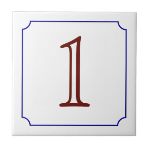 Italienische Hausnummer Fliese