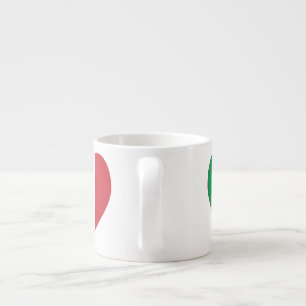 Italienische Herzflagge Espressotasse