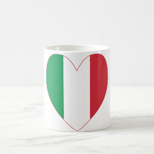 Italienische Herzflagge Kaffeetasse
