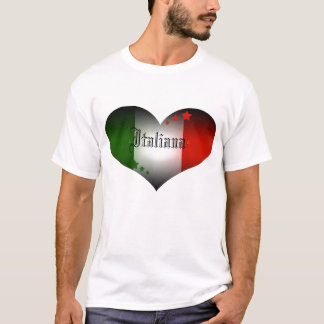 italienische Herzkopie, Italiana T-Shirt