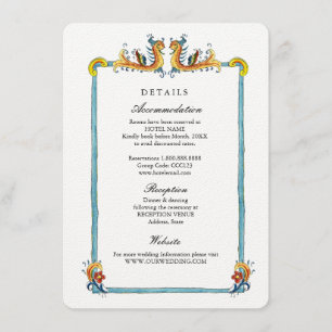 Italienische Hochzeit in Urlaubsort-Detailkarte Begleitkarte