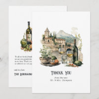 Italienische Hochzeit in Urlaubsort Wasserfarbe