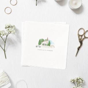 Italienische Hochzeit Serviette