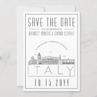 Italienische Hochzeit | Stilisierte Skyline Save t