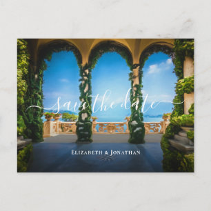 Italienische Hochzeitsarchen Italien Save the Date Ankündigungspostkarte