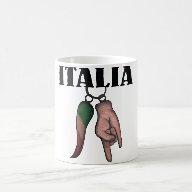 ITALIENISCHE HORN-KAFFEETASSE, TASSE MIT (Mittel)