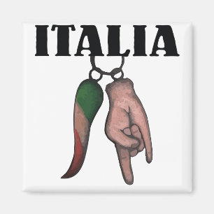 ITALIENISCHE HORN MIT EVIL EYE, CORNO MAGNET