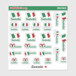 Italienische Individuelle Name Labels | Italien