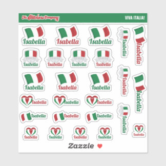 Italienische Individuelle Name Labels | Italien
