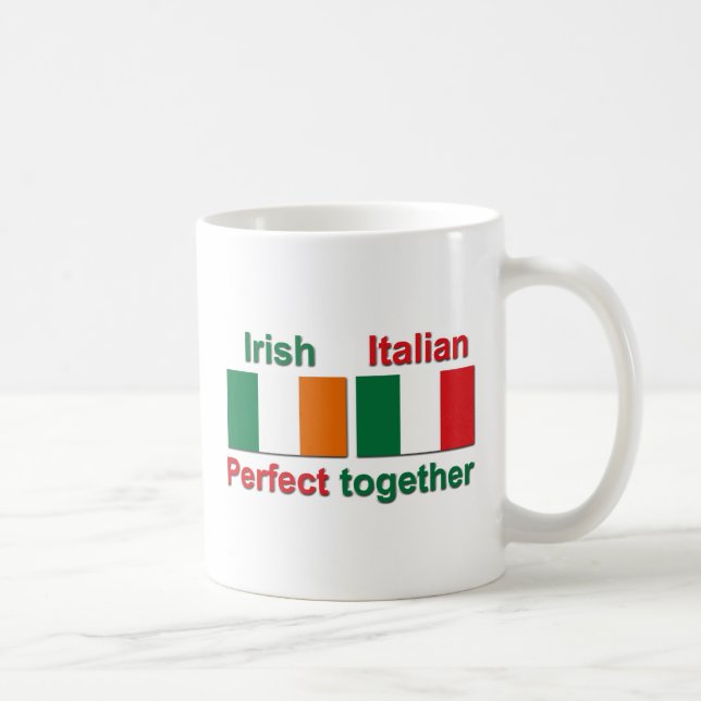 Italienische Iren - vervollkommnen Sie zusammen! Kaffeetasse (Rechts)