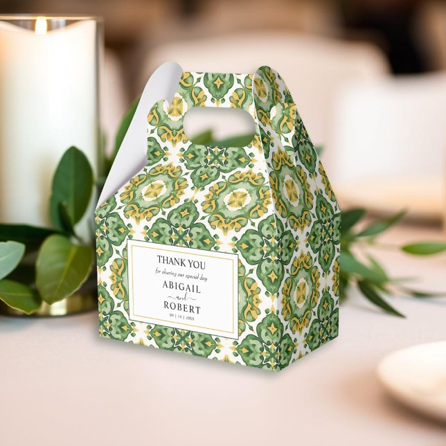 Italienische Kachel Mittelmeer Hochzeit Geschenkschachtel (Von Creator hochgeladen)