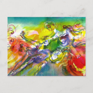 ITALIENISCHE KARNIVAL / Tanz, Musik, Theater Postkarte