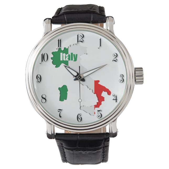 Italienische Karte Armbanduhr (Vorderseite)