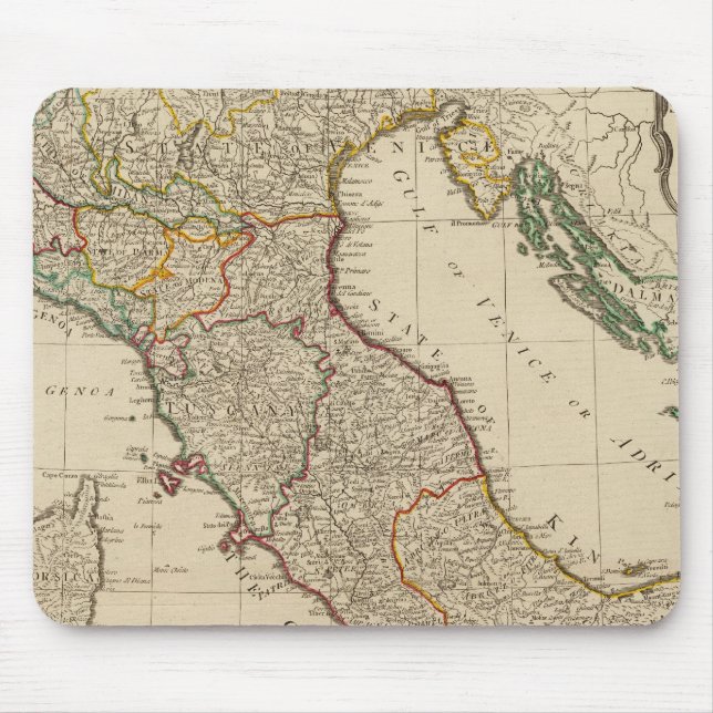 Italienische Karte Atlas Mousepad (Vorne)