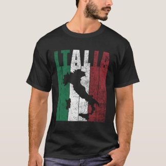 Italienische Karte Italienisches Flag Italienische T-Shirt