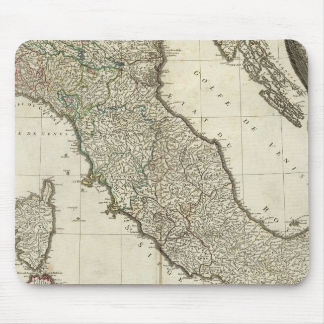 Italienische Karte Mousepad (Vorne)