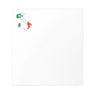 Italienische Karte Notizblock