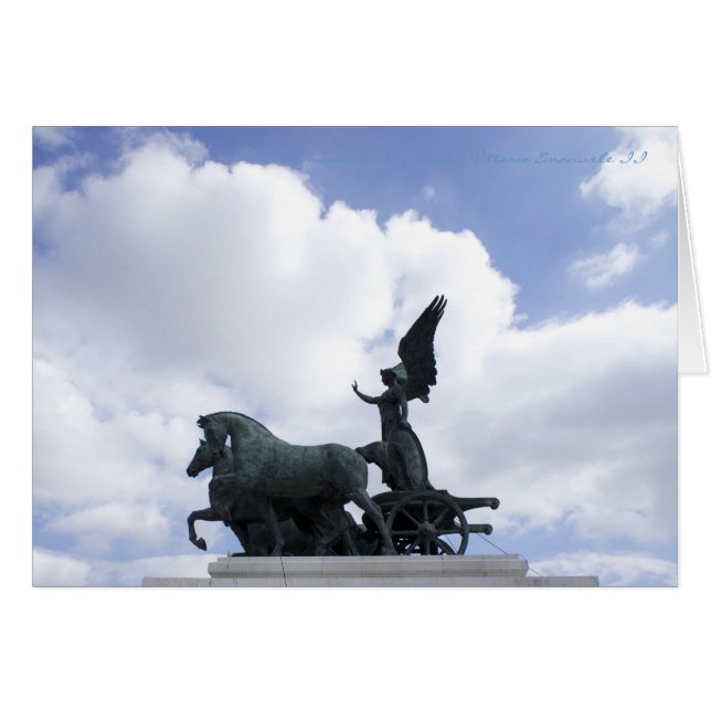 Italienische Karten, Monument zum Sieger Emmanuel (Vorderseite (Horizontal))