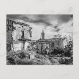 Italienische Kirche | Urban Decor | Schwarz und We Postkarte