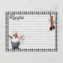 Italienische Koch-Rezeptkarte Postkarte