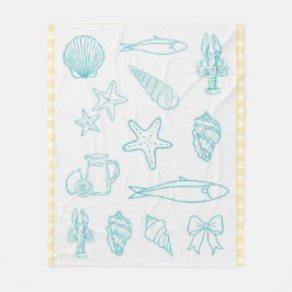 Italienische Küche - Drucken | Sorrento Blue Fleecedecke