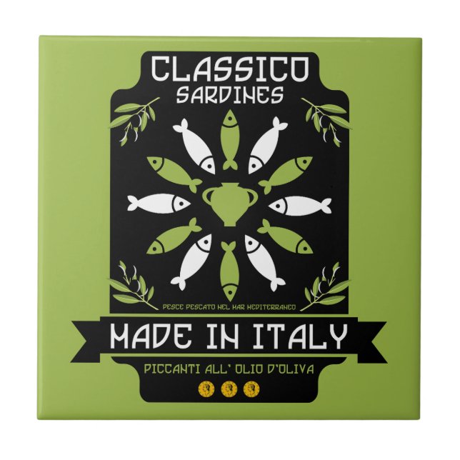 Italienische Küche Fliese (Vorderseite)