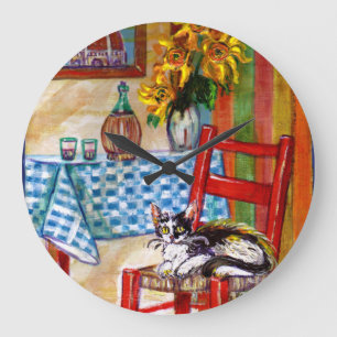 ITALIENISCHE KÜCHE IN FLORENZ GROßE WANDUHR