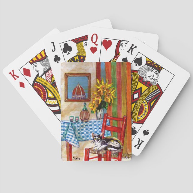 ITALIENISCHE KÜCHE IN FLORENZ SPIELKARTEN (Rückseite)