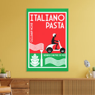 Italienische Küche Kunst Leinwanddruck