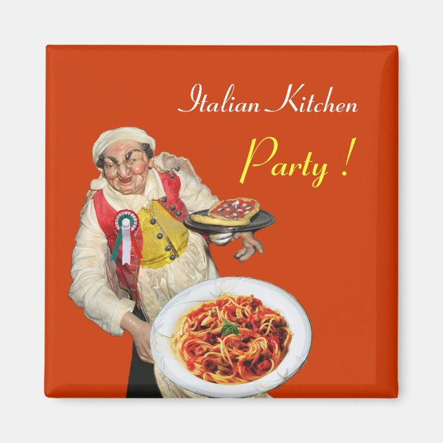 ITALIENISCHE KÜCHE, Orange Magnet (Vorne)