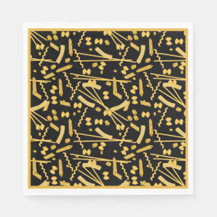 italienische Küche, Pasta-Muster Serviette