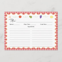 Italienische Küche Rezept Karte