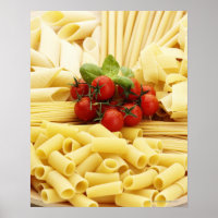 Italienische Küche. Teigwaren und Tomaten.