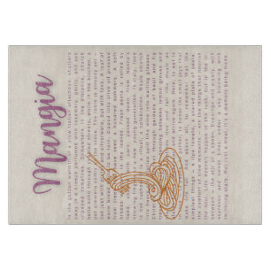 Italienische Küche Wand Kunst   "Mangia" - Lebensm Schneidebrett