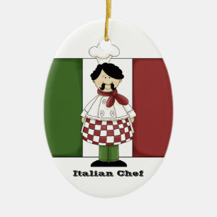 Italienische Küchen-Verzierung des Kochs-#2 Keramik Ornament