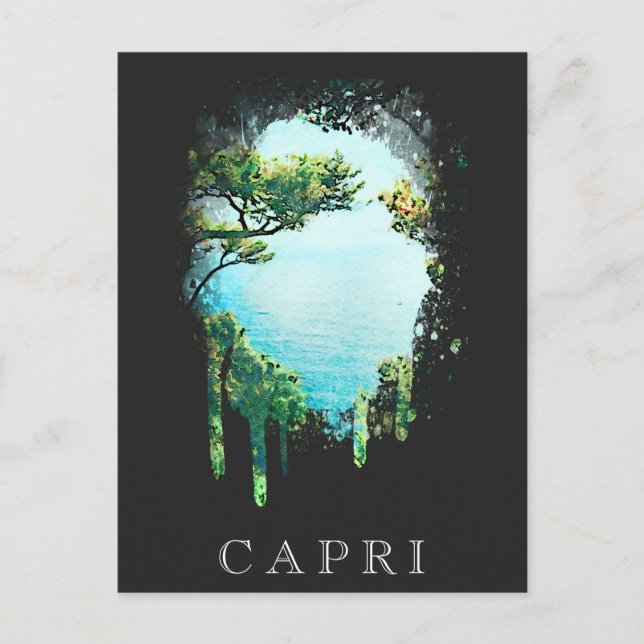 *~* Italienische Künstlerische Insel ITALIA CAPRI Postkarte (Vorderseite)