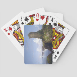 Italienische Küstenlandschaft mit Ruinenturm Spielkarten