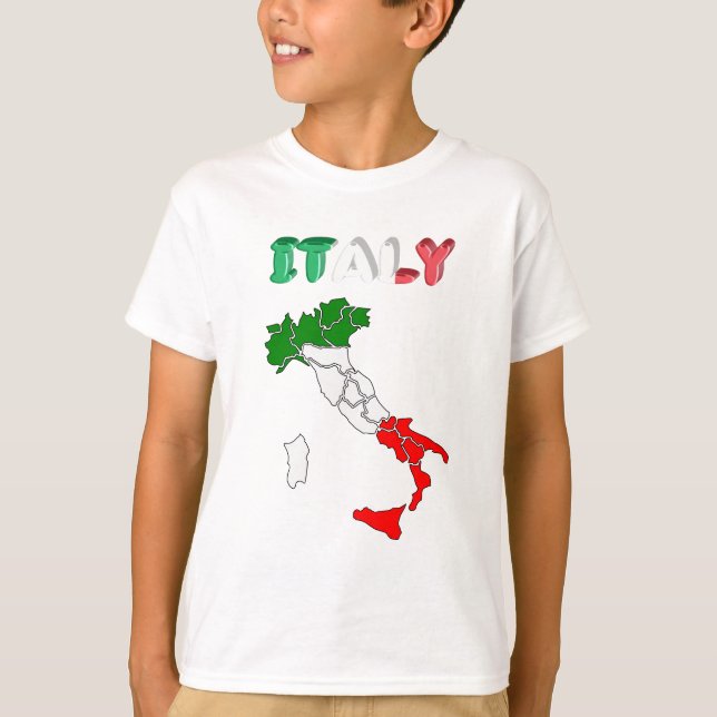 Italienische Landesflagge T-Shirt (Vorderseite)