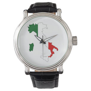 Italienische Landesflaggenform Armbanduhr