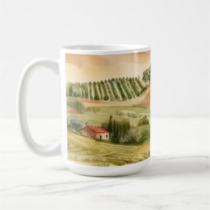 Italienische Landschaft Landschaftlich Italien Was Kaffeetasse