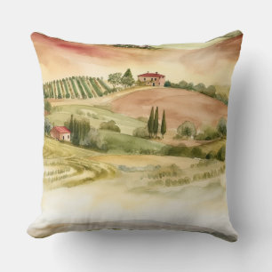 Italienische Landschaft Landschaftlich Italien Was Kissen
