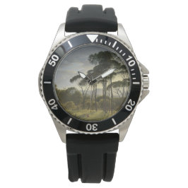 Italienische Landschaft mit Pinienbäumen (Voogd) Armbanduhr