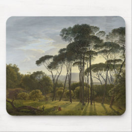 Italienische Landschaft mit Pinienbäumen (Voogd) Mousepad