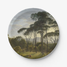 Italienische Landschaft mit Pinienbäumen (Voogd)