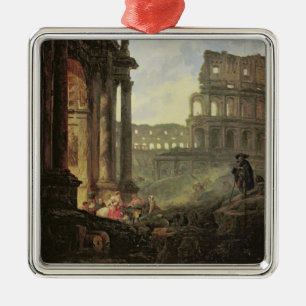 Italienische Landschaft Silbernes Ornament