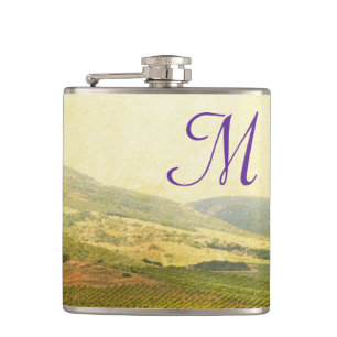 Italienische Landweinerei Monogramm Whiskeyflasche Flachmann